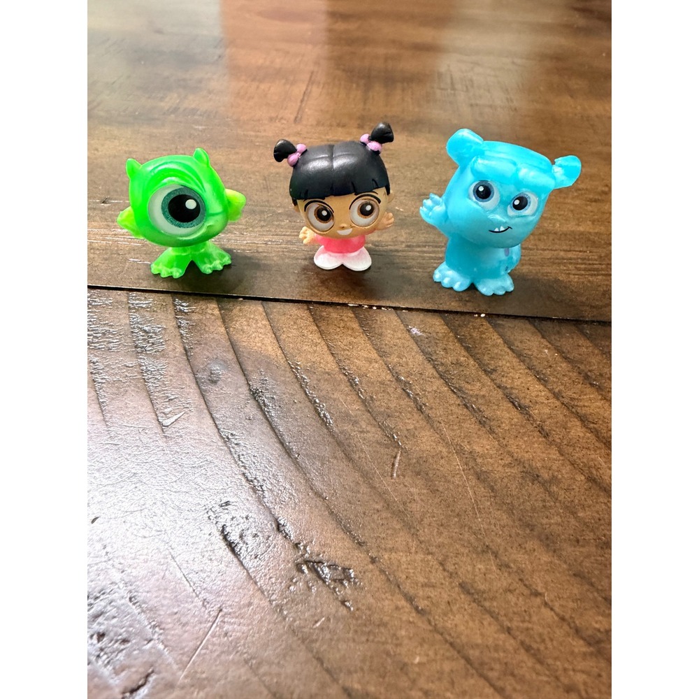 Disney Doorables Monsters Inc Sulley Mike Wazowski Boo Mini Figures Lot of 3